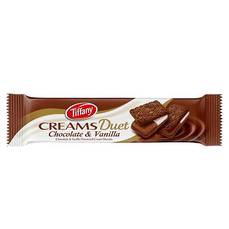 TIFFANY CREAM CHOCO &amp; VANILLA BISCUIT 80GM