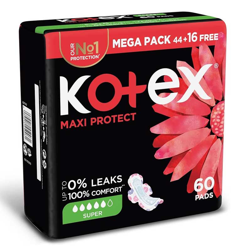 KOTEX MAXI PROTECT SUPER MEGA PACK 44+16 PADS