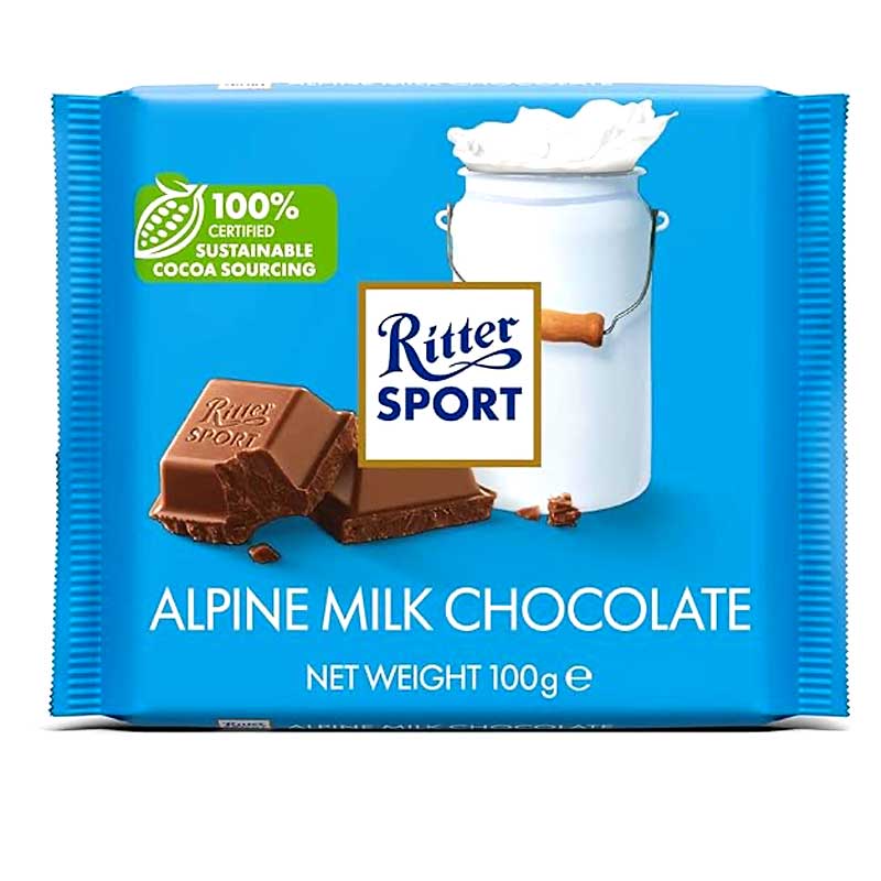 RITTER SPORT ALPEN MELK 100GM
