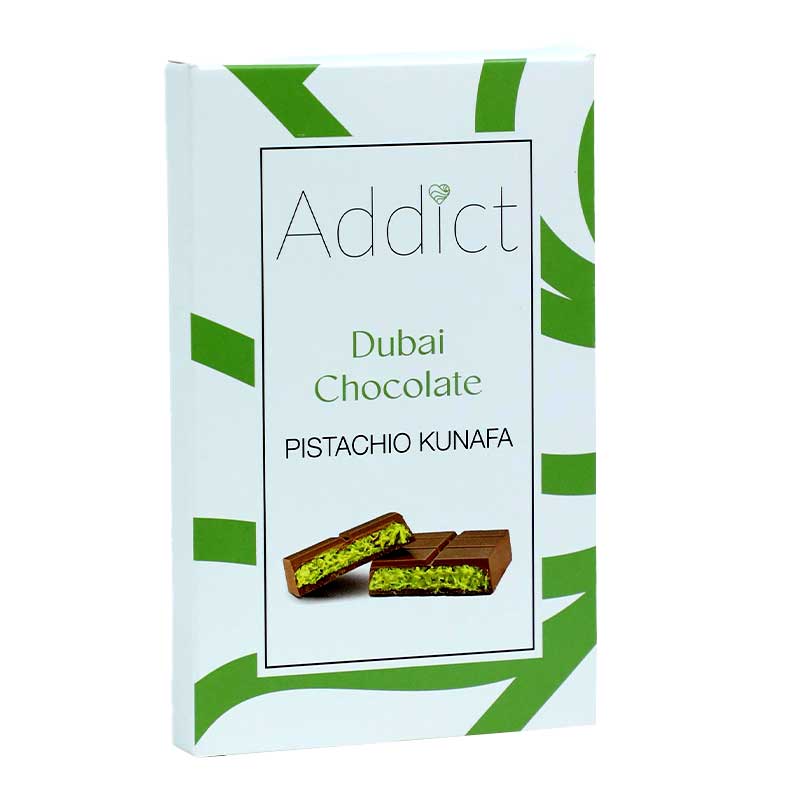 ADDICT DUBAI PISTACHIO KUNAFA CHOCOLATE 100GM