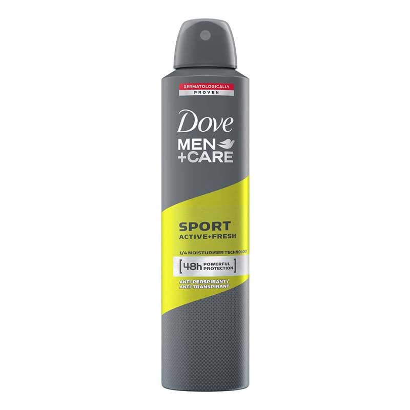 DOVE SPORT ACTIVE + FRESH DEODORANT SPRAY 250ML