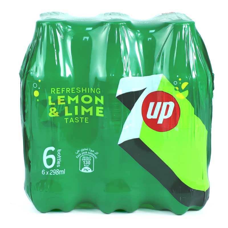 7UP PET BOTTLE LEMON &amp; LIME 298ML