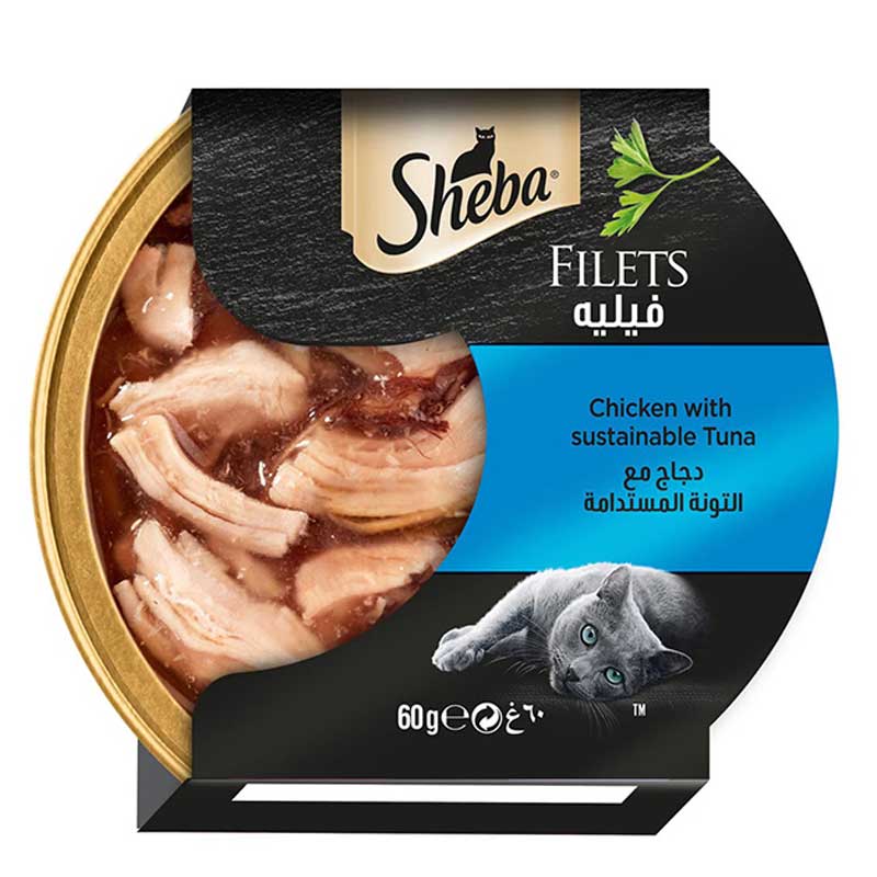 SHEBA CHICKEN WITH TUNA 60GM