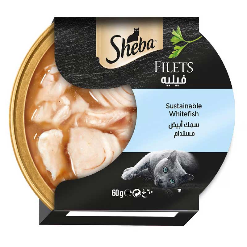 SHEBA SUSTAINABLE WHITE FISH 60GM