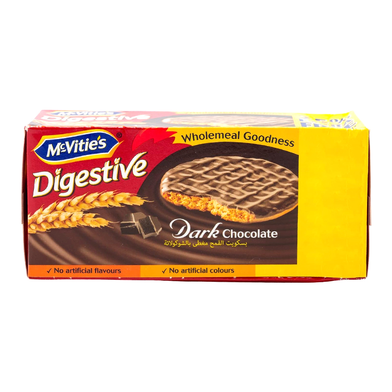 MCVITIES DIGESTIVE DARK CHOCOLATE 250GM