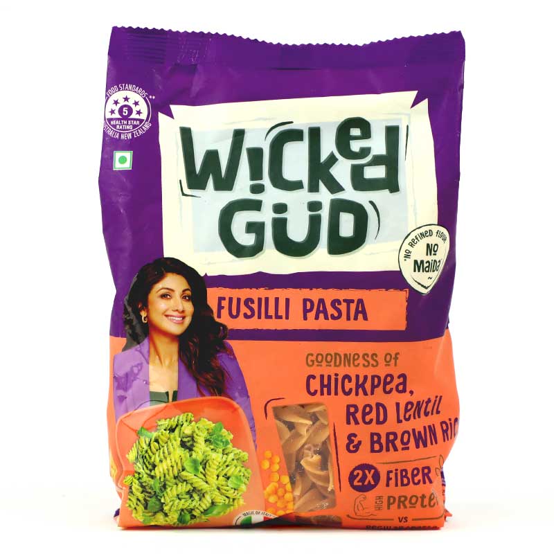 WICKEDGUD MULTIGRAIN FUSILLI PASTA 400GM