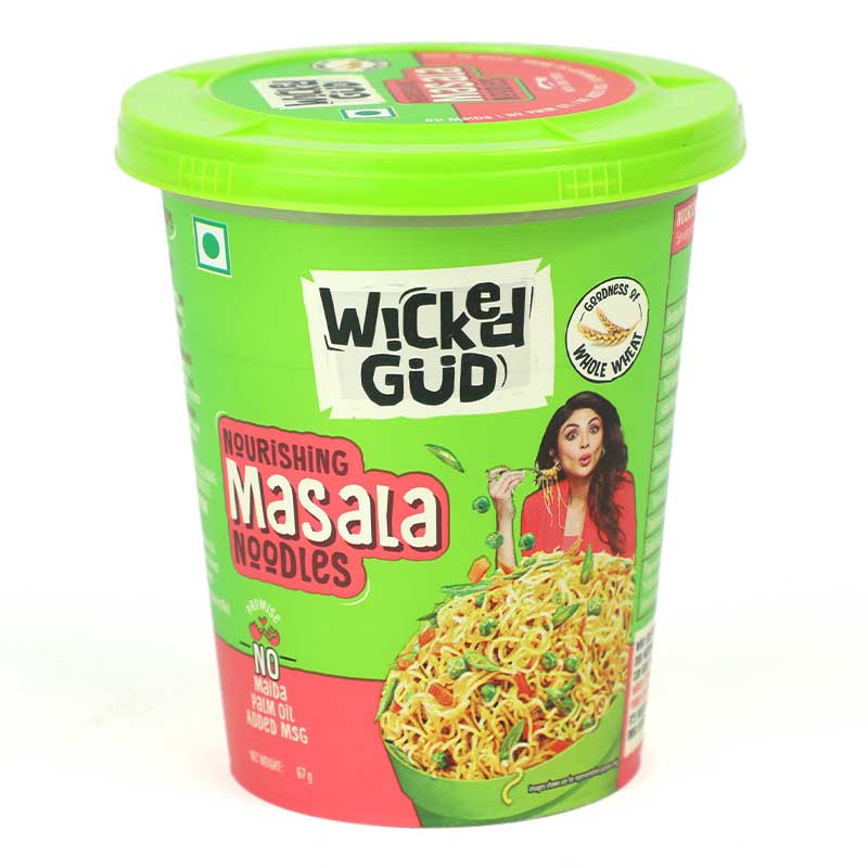WICKEDGUD INSTANT MASALA CUP NOODLES 67GM
