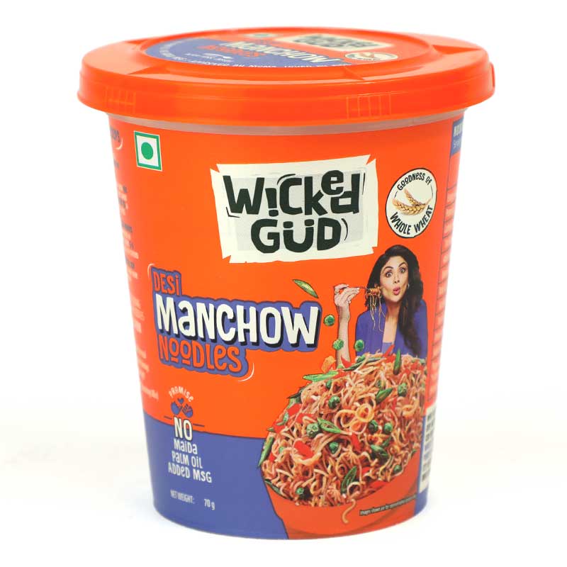 WICKEDGUD INSTANT DESI MANCHOW CUP NOODLES 70GM