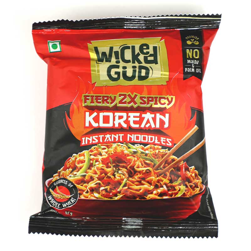 WICKEDGUD FIERY 2X SPICY KOREAN INSTANT NOODLES 67GM