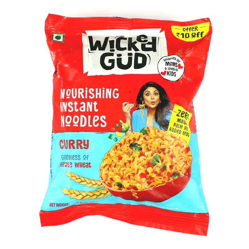 WICKEDGUD CURRY INSTANT NOODLES 60GM