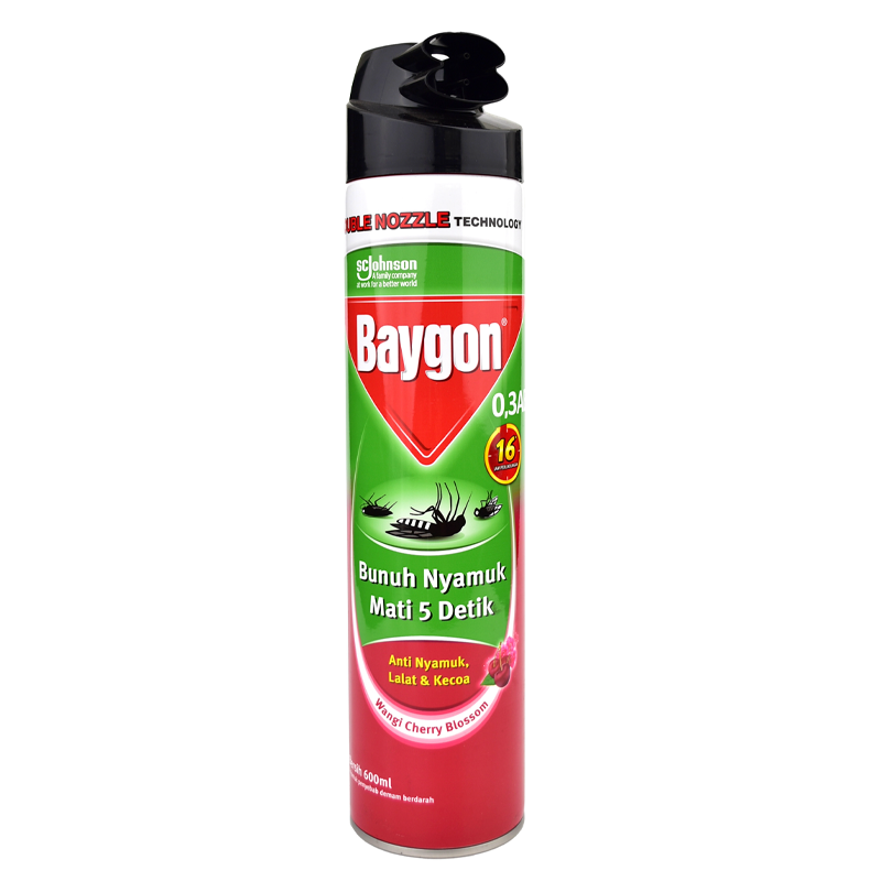 BAYGON SPRAY WANGI CHERRY BLOSSOM 600ML