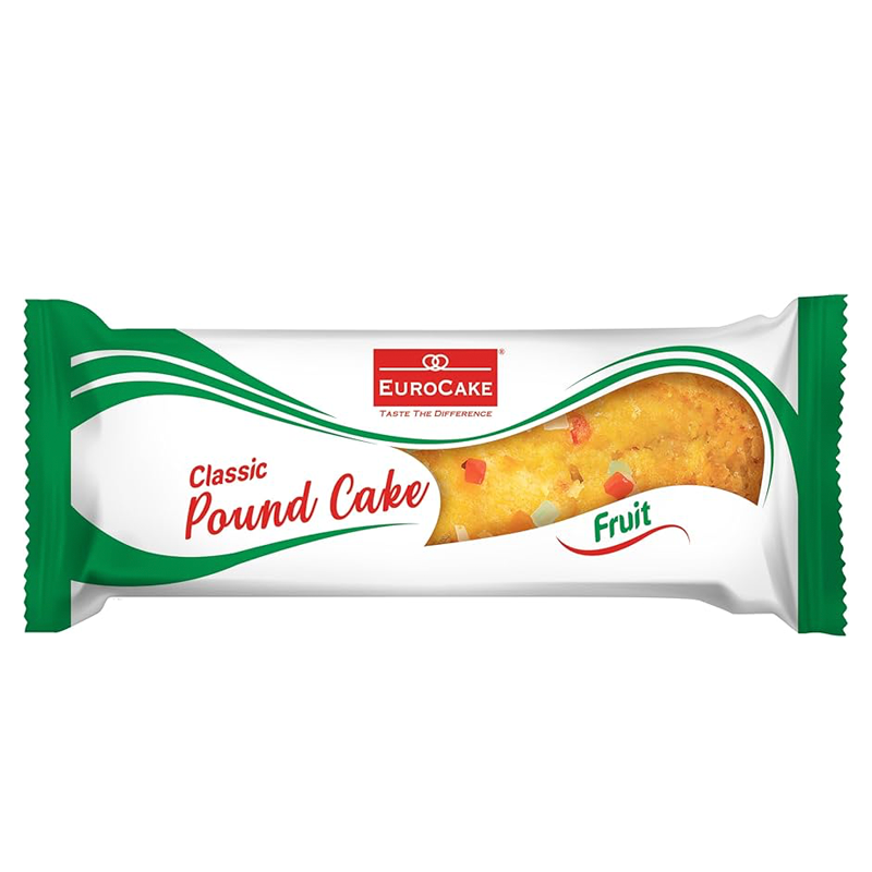 EUROCAKE CLASSIC POUND CAKE FRUIT 125GM