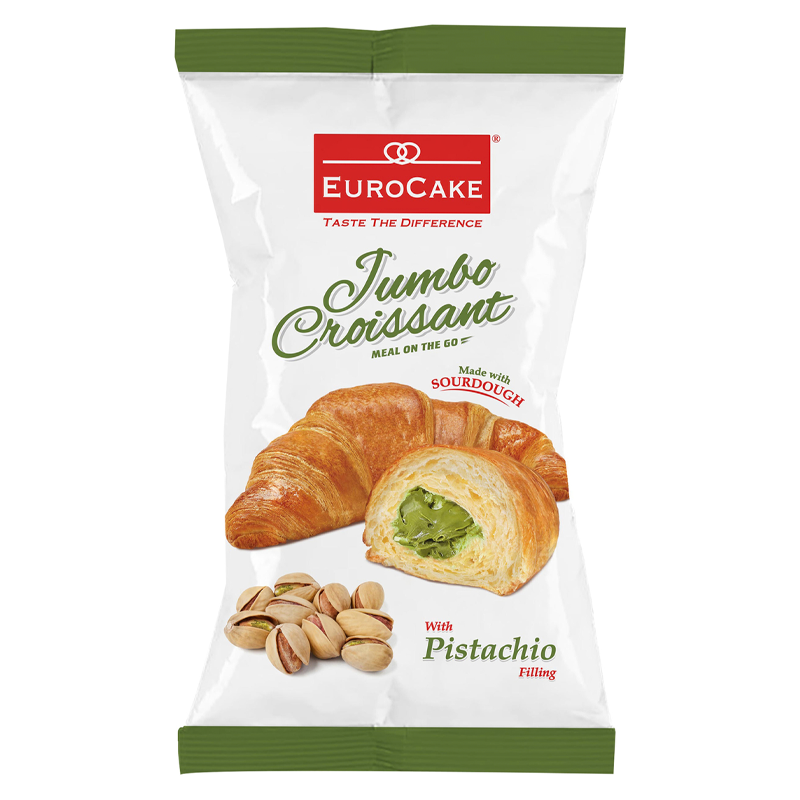 EUROCAKE JUMBO CROISSANT PISTACHIO 50GM