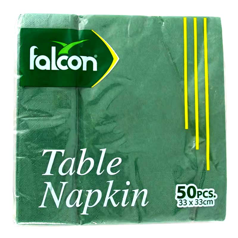 FALCON NAPKIN 33 X 33 CM GREEN