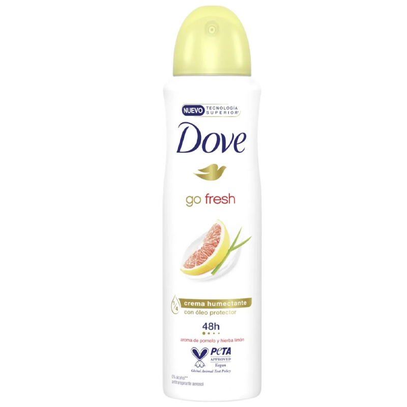 DOVE GO FRESH GRAPEFRUIT &amp; LEMONGRASS DEO 250ML