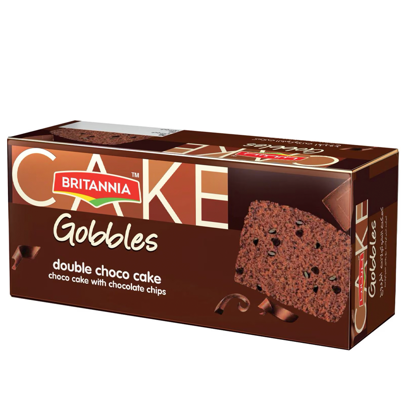 BRITANNIA GOBBLES DOUBLE CHOCO CAKE 300GM