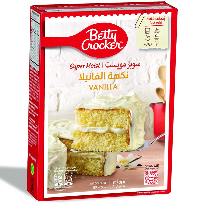 BETTY CROCKER M&amp;F VANILLA CAKE MIX 360G