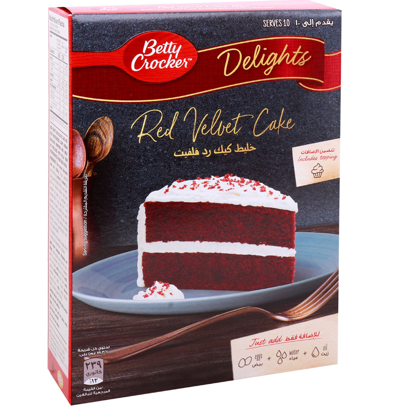 BETTY CROCKER RED VELVET CAKE MIX 395G