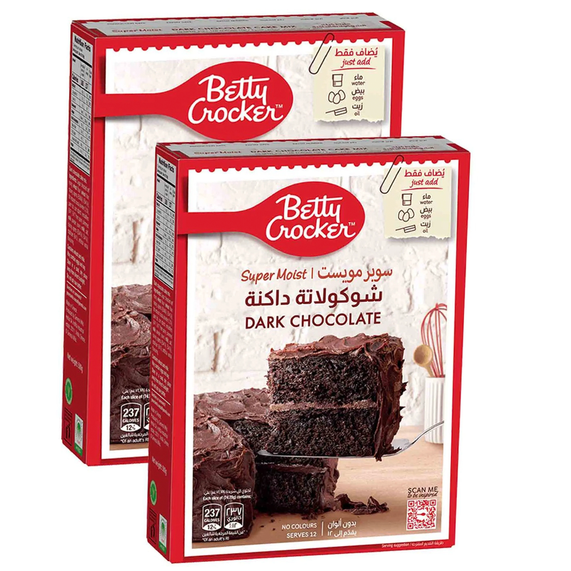 BETTY CROCKER MAG4 DARK CHOC 2X510G SP