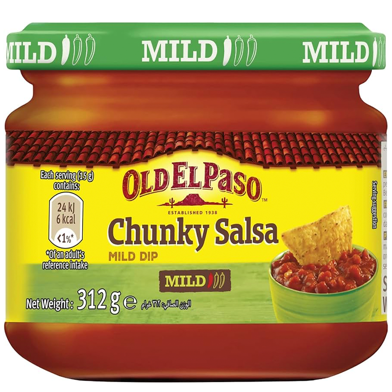 OLD EL PASO CHUNKY SALSA DIP (MILD) 312G