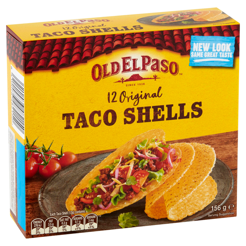 OLD EL PASO TACO SHELLS 156G