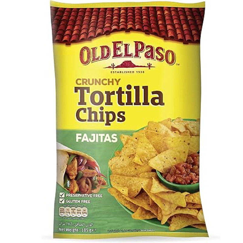 OLD EL PASO TORTILLA CHIPS (FAJITA) 185G