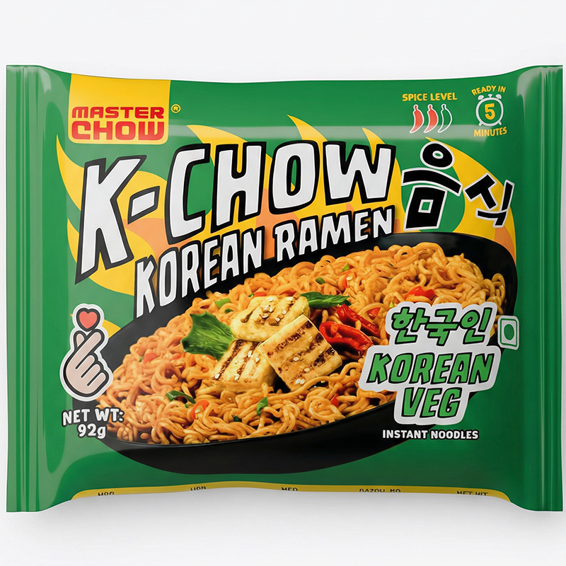 MASTER CHOW KOREAN VEG INSTANT NOODLES 92G