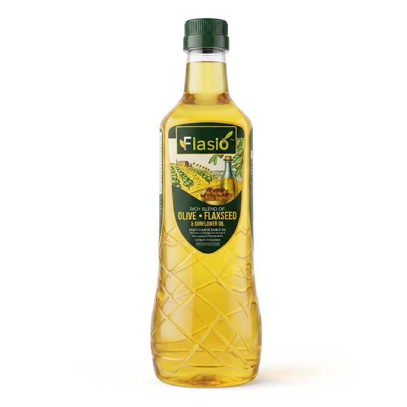 FLASIO OLIVE FLAXSEED SUNFLOWER BLEND OIL 1LTR