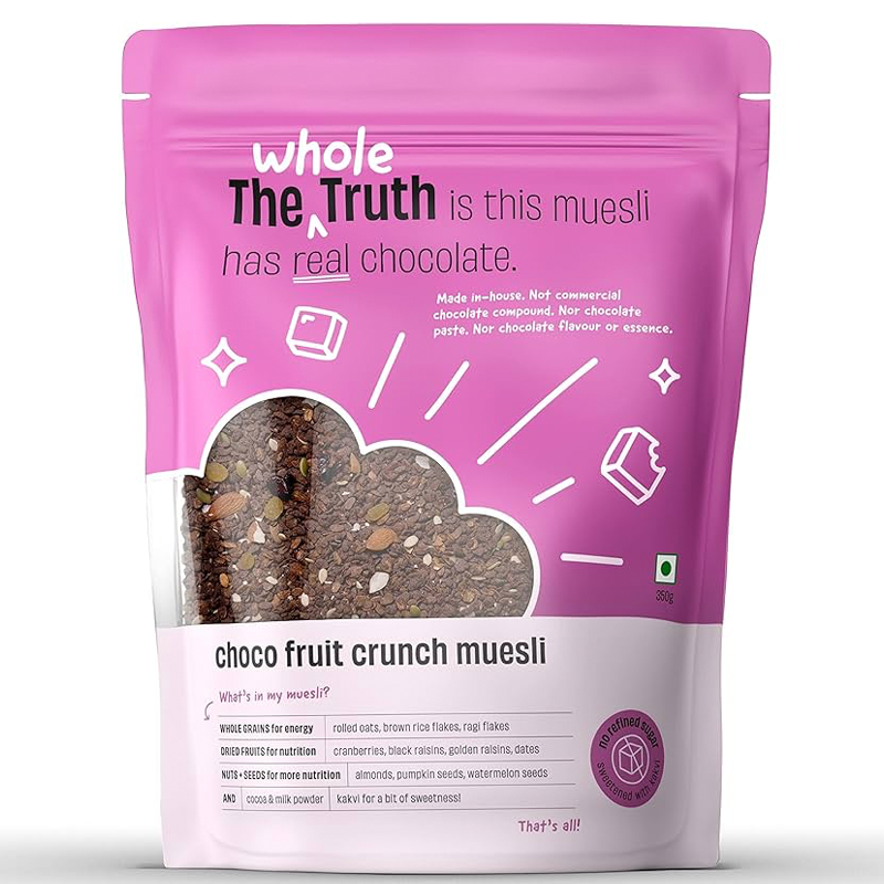 THE WHOLE TRUTH MUESLI CHOCO FRUIT CRUNCH 350GM