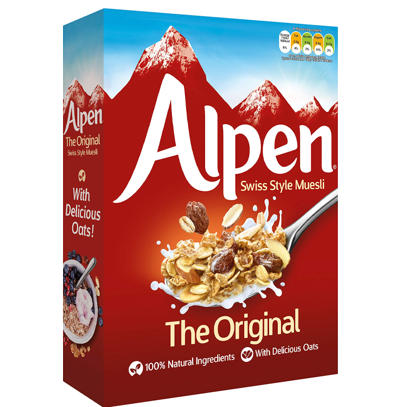ALPEN MUESLI BREAKFAST CEREALS 550GM