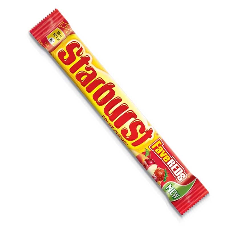 STARBURST CHUNK FAVE REDS 45G