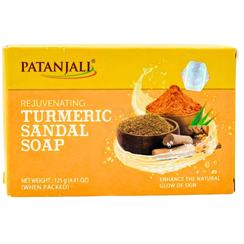 PATANJALI TURMERIC SANDAL SOAP 125GM
