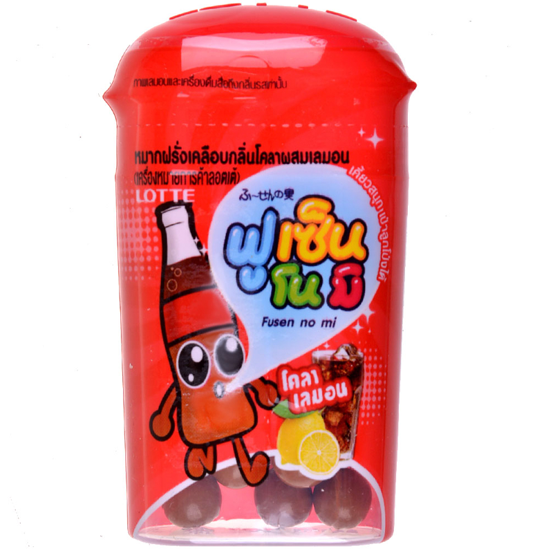 LOTTE FUSEN NO MI COLA LEMON 20GM