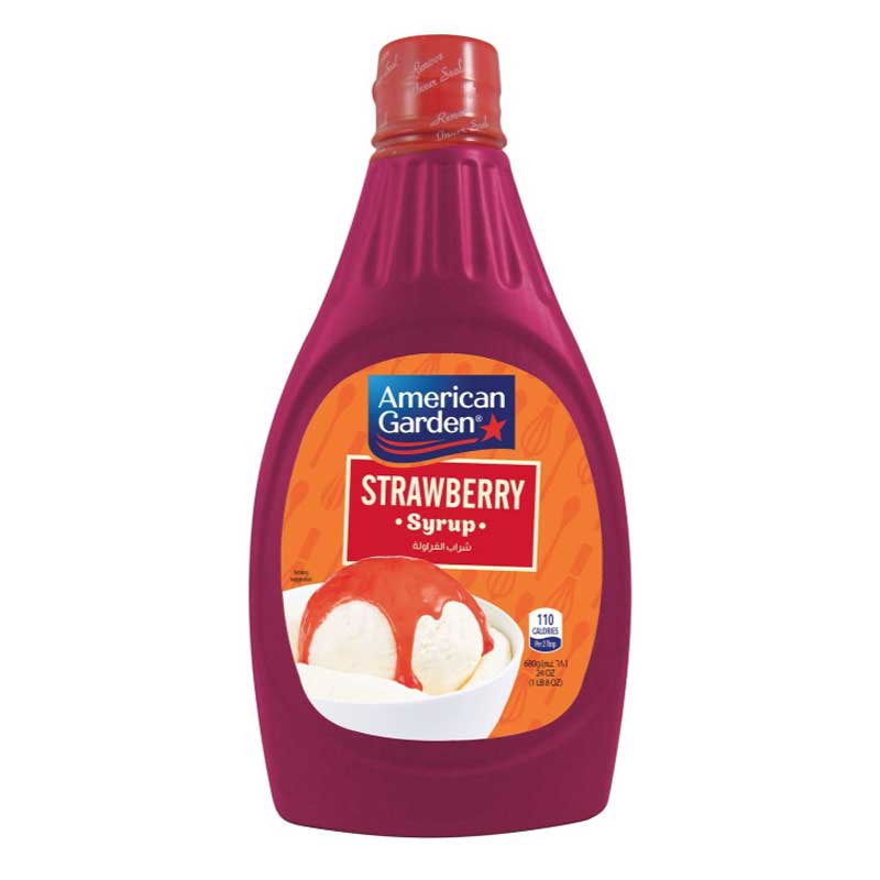 AMERICAN GARDEN STRAWBERRY SYRUP 24 OZ