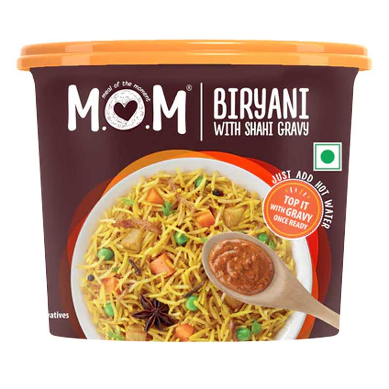 MOM VEG BIRYANI WITH SHAHI GRAVY 140GM