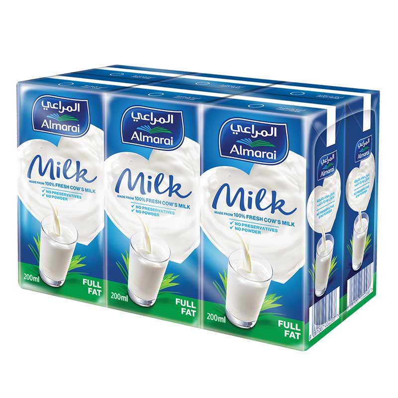 ALMARAI UHT MILK FF 200ML