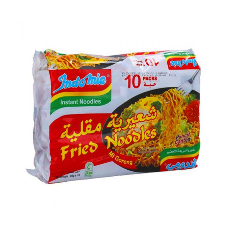 INDOMIE NOODLES FRIED NOODLES 10x80GM