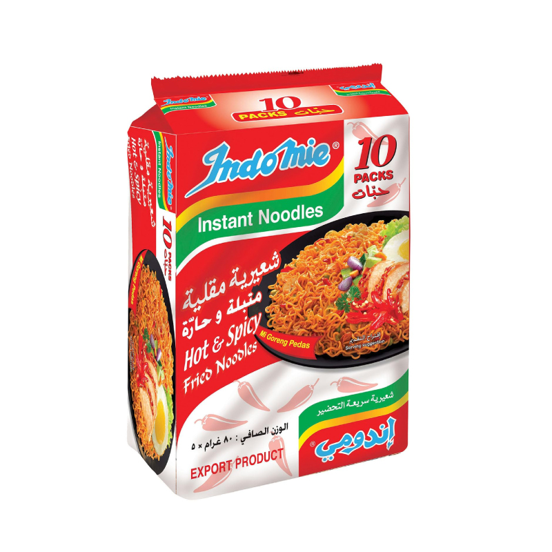 INDOMIE NOODLES HOT&amp;SPICY FRIED 10x80GM