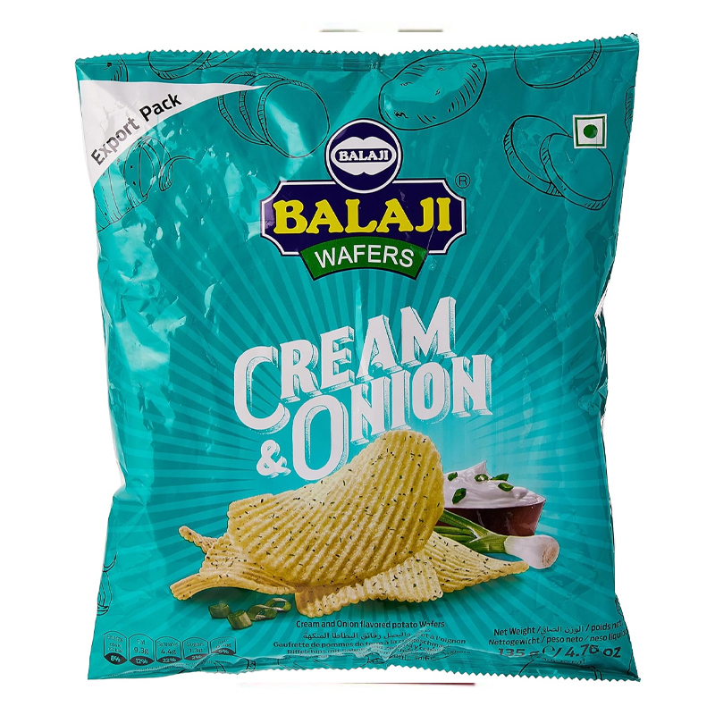 BALAJI CREAM &amp; ONION 135GM