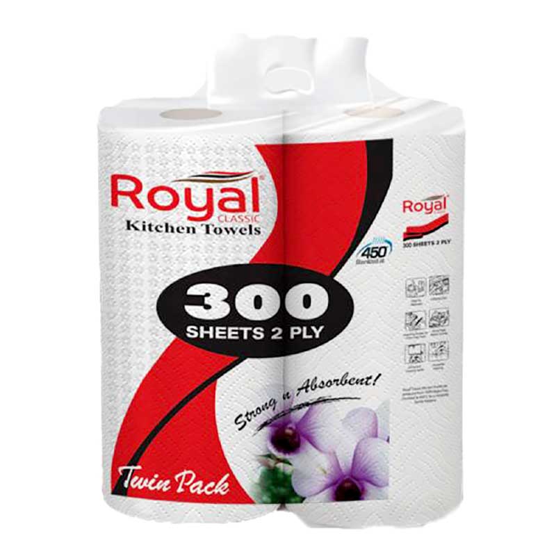ROYAL KITCHEN TOWEL 2X300 SHEET