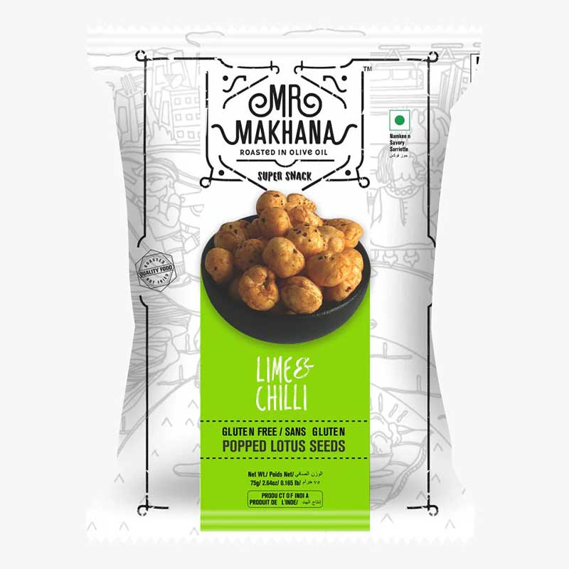MR MAKHANA LIME &amp; CHILLI 75GM