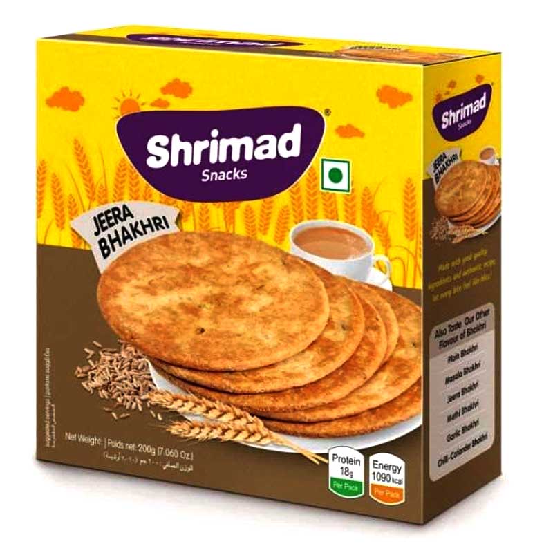 SHRIMAD JEERA  BHAKRI 200GM