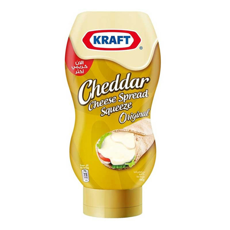 KRAFT CHEDDAR CHEESE SQZ 440GM