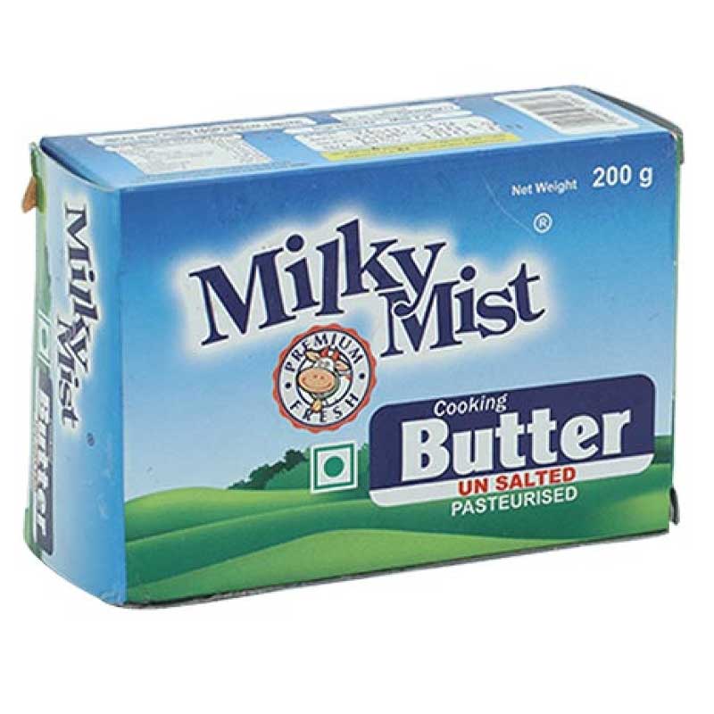 MILKY MIST BUTTER UNSALTED 200GM