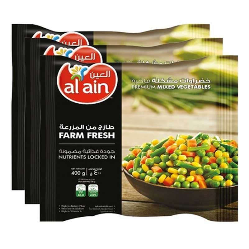 AL AIN MIX VEGETABLE 3x400GM