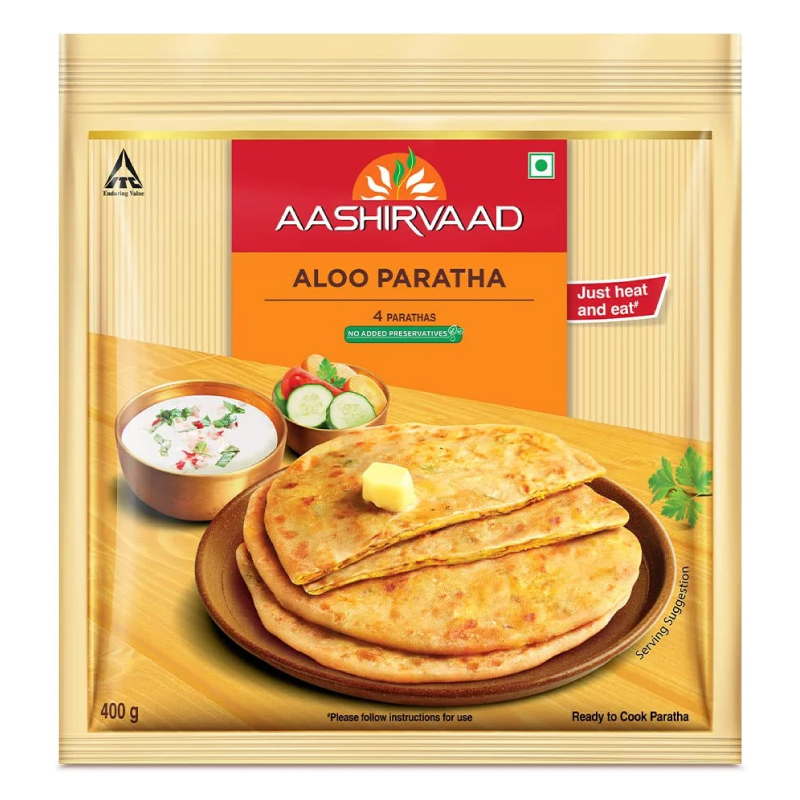 AASHIRVAAD ALOO PARATHA 400GM