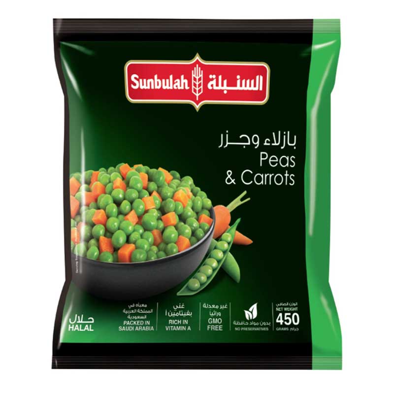 SUNBULAH PEAS&amp;CARROTS 450GM