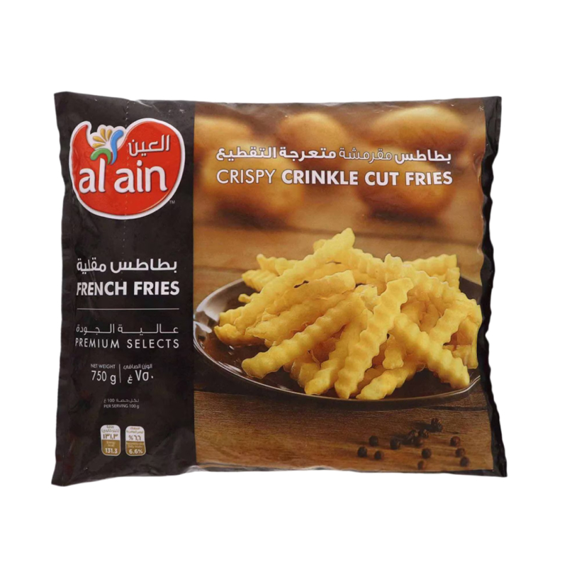 AL AIN FRENCH FRIES CRINKLE CUT 750GM