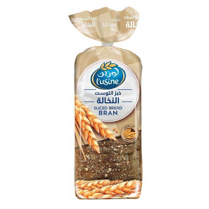LUSINE BREAD SLICED BRAN 615GM