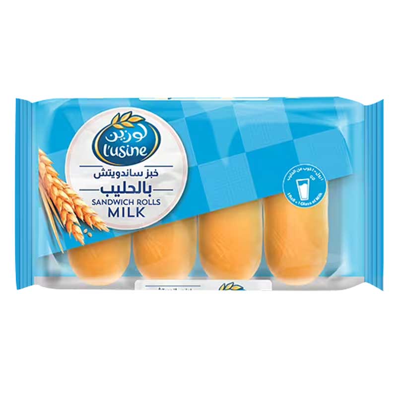 LUSINE SANDWICH ROLL MILK 200GM